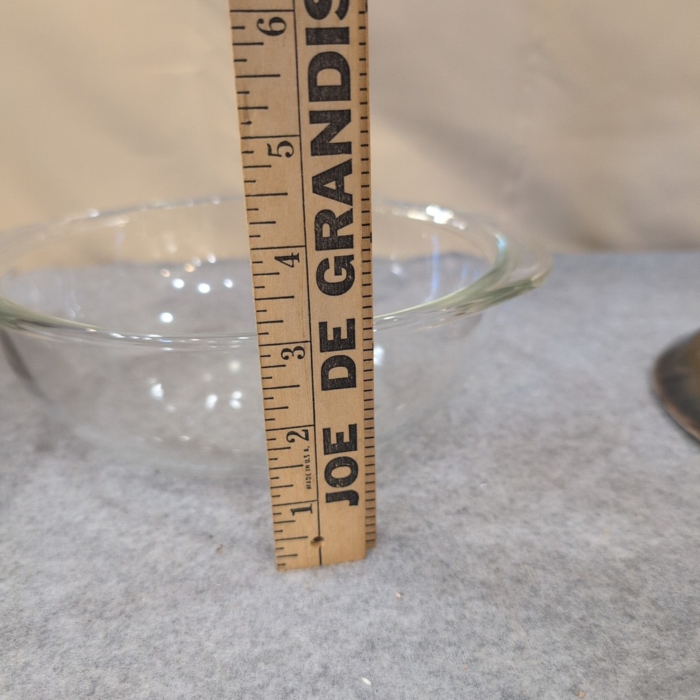 Vintage Silver Plated FB Rogers Bowl w/ Pyrex Casserole Dish w/ Lid - Picture 8 of 13